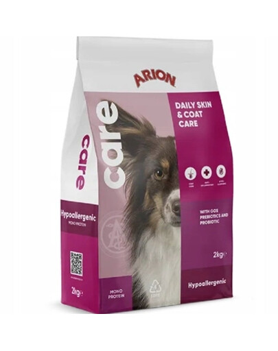 ARION Care Hypoallergenic - Saumon pour chiens adultes souffrant d'allergies cutanées - 2kg