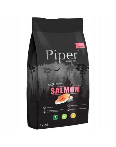 PIPER Croquettes pour chien au saumon 12 kg