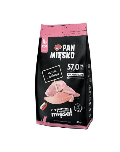 PAN MIĘSKO - Poulet et lapin pour chatons - XS 1,6kg