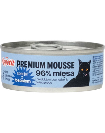 COMFY APPETIT PREMIUM Mousse - avec du saumon pour les chats - 85 g