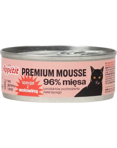 COMFY APPETIT PREMIUM Mousse - avec du bœuf pour les chats - 85 g
