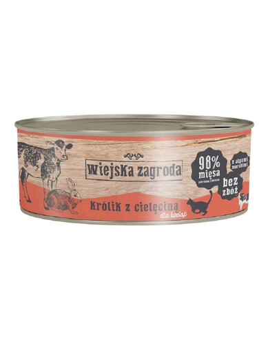WIEJSKA ZAGRODA Kitten - lapin et veau pour chatons - 85 g