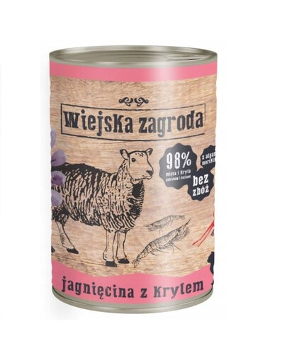 WIEJSKA ZAGRODA Agneau au krill 400g