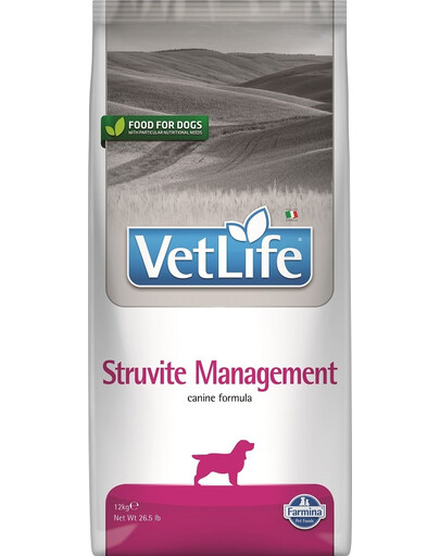 FARMINA Vet Life Dog Struvite Canine - nourriture pour chiens souffrant d'une maladie des voies urinaires - 12 kg