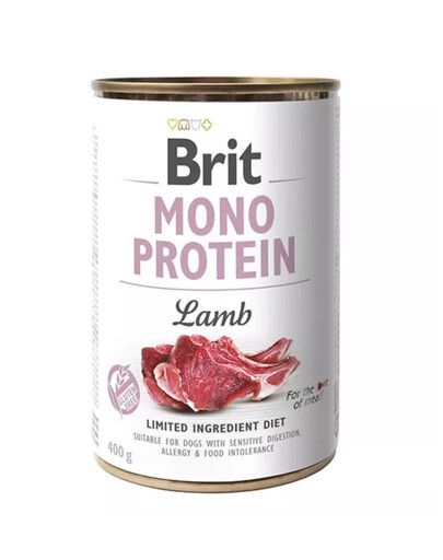 BRIT Mono Protein Lamb - Nourriture monoprotéique agneau - 400 g