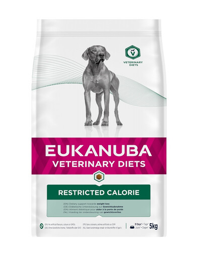 EUKANUBA Restricted Calories Adult All Breeds Chicken - Poulet améliorent le métabolisme des graisses de votre chien - 12 kg