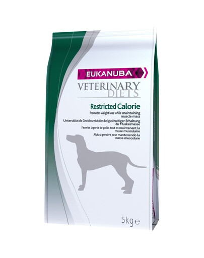 EUKANUBA Veterinary Diets Restricted Calories Adult All Breeds - améliorent le métabolisme des graisses de votre chien - 5 kg