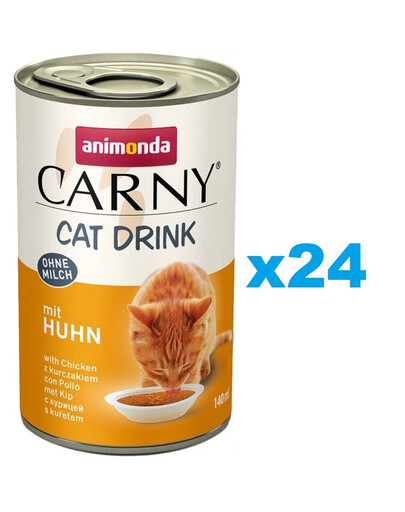 ANIMONDA Carny Cat Drink with Chicken - Boisson au poulet 24x140 ML