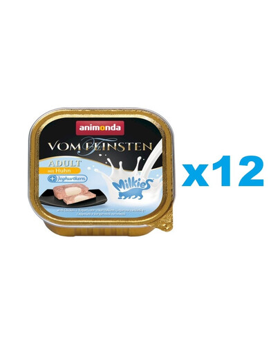 ANIMONDA Vom Feinsten Adult Milk Centr with Chicken&Yoghurt - Poulet et yaourt 12x100 g