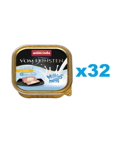 ANIMONDA Vom Feinsten Adult Milk Centr with Chicken&Yoghurt - Poulet et yaourt 32x100 g