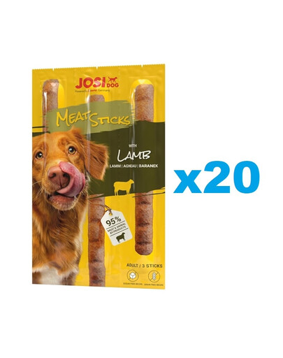 JOSERA JosiDog Meat Sticks bâtonnets d'agneau pour chiens 20x33g