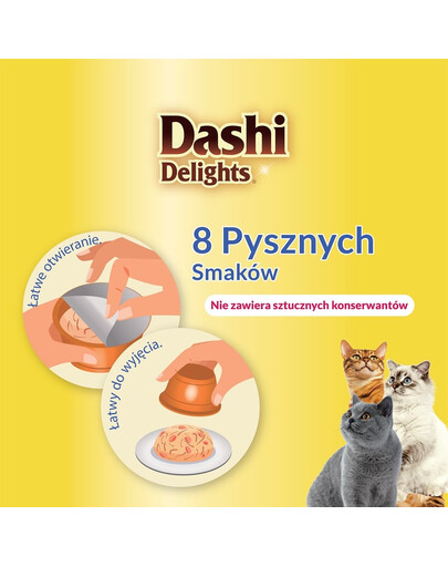 INABA Cat Dashi Delights - bouillon poulet, thon et saumon - 70 g