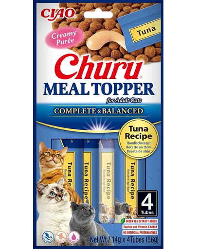 INABA Meal Topper Tuna Garniture de repas au thon 4x14 g