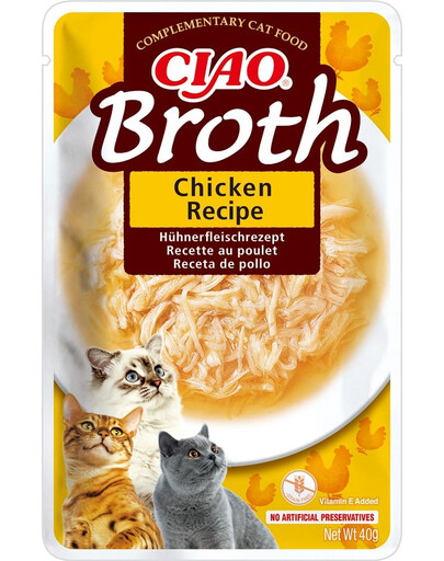 INABA CIAO Broth Bouillon de poulet pour chats 40 g