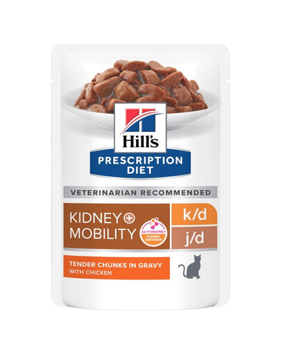 HILL'S PRESCRIPTION DIET k/d + Mobility avec du poulet 12 x 85 g