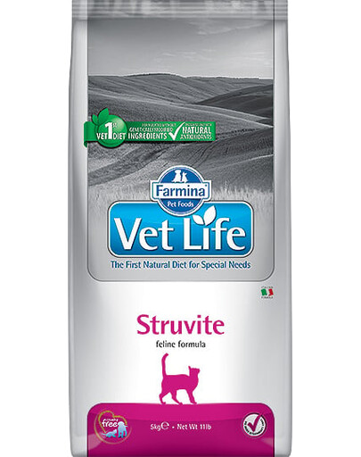 FARMINA Vet Life Struvite 10 kg - Nourriture vétérinaire pour chats adultes souffrant de calculs de struvite