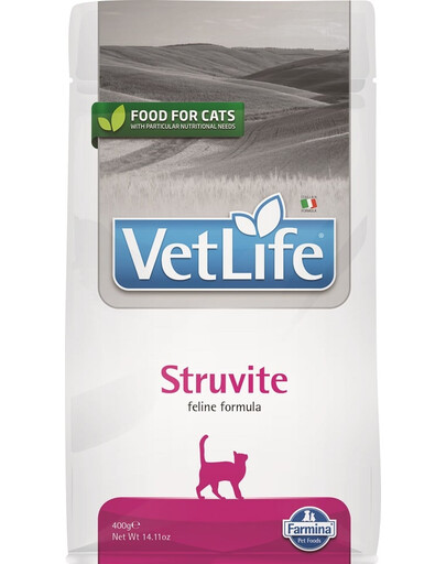 FARMINA Vet Life Struvite Cat 400g pour les chats souffrant de problèmes urinaires