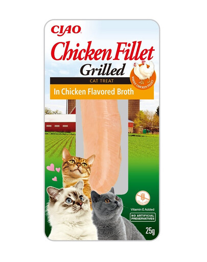 INABA CIAO Chicken fillet grilled - Filet de poulet dans un bouillon de poulet - 25 g