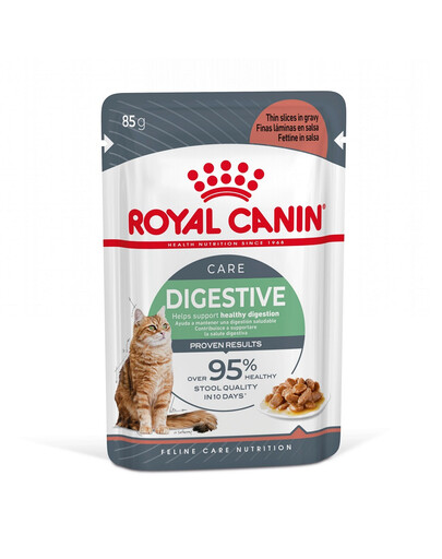 ROYAL CANIN Digest SENSITIVE - nourriture humide en sauce pour chats adultes, tube digestif sensible - 85 g