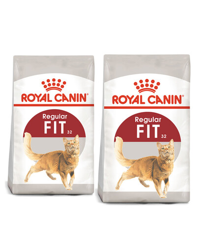 ROYAL CANIN Regular Fit 32 Aliment sec pour chats adultes pour une condition physique idéale 20 kg (2x10 kg)