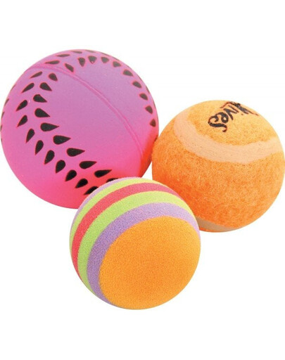 ZOLUX - Jouets pour chats 3 boules diverses - 4 cm