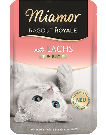 MIAMOR Ragout Royale in Jelly Salmon sachet de gelée de saumon pour chats 100 g