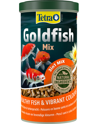 TETRA Alimentation Pond Goldfish Mix - Mélange alimentaire pour poissons rouges de bassin - 1 L