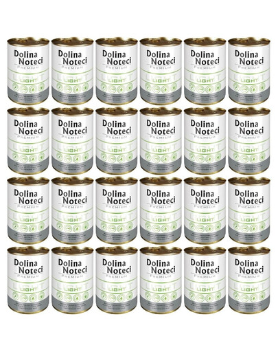 DOLINA NOTECI Premium Light Aliments humides pour chiens peu actifs 24x400 g