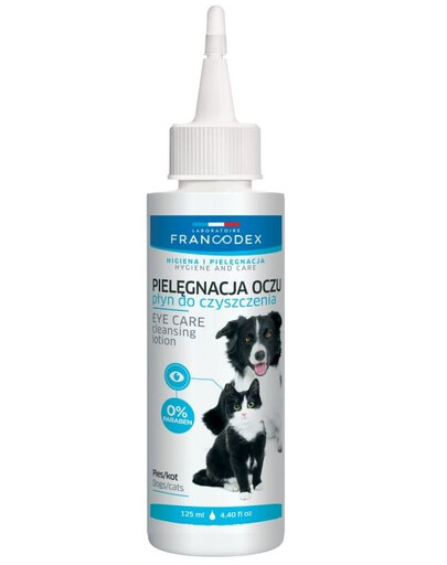 FRANCODEX Nettoyant oculaire pour chiens et chats 125 ml