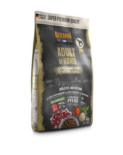 BELCANDO Adult Grain Free Horse - Croquettes à la viande de cheval sans céréales 4 kg