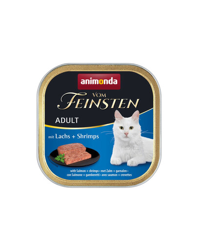ANIMONDA Vom Feinsten Adulte Saumon et crevettes 100 g