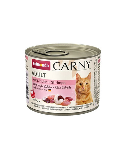 ANIMONDA Carny Adult dinde, poulet et crevettes 200 g