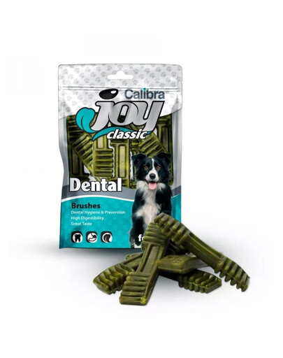 CALIBRA Dog Joy Classic Dental Brushes - friandises dentaires pour chiens - 85 g