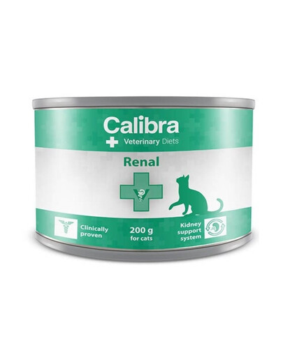 CALIBRA Veterinary Diet Cat Renal -Nourriture complète pour chats destinée à soutenir la fonction rénale - 200 g