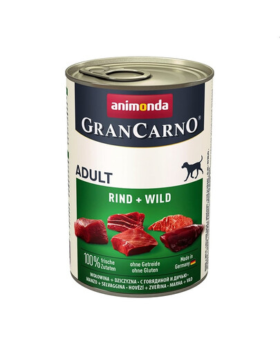 ANIMONDA Grancarno 400 g nourriture sans céréales pour chiens