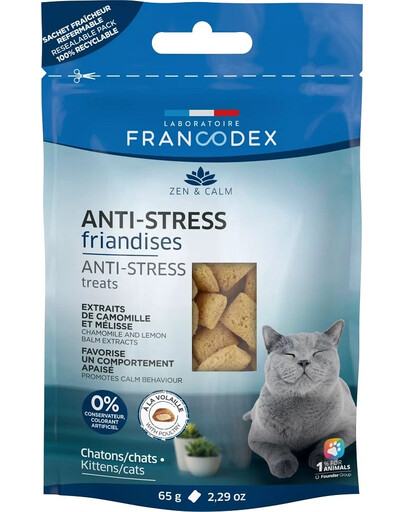 FRANCODEX Traitements anti-stress pour chats 65 g