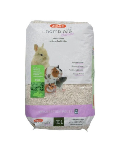 ZOLUX - Litière Nature Chambiose pour rongeurs - 100 L