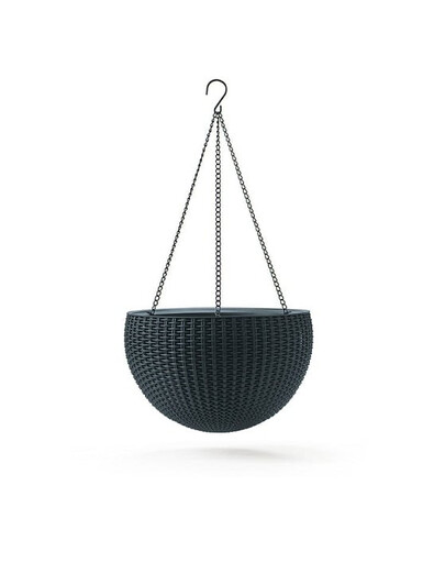 KETER Pot de fleurs suspendu Rattan 8,6L