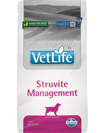FARMINA Vet Life Dog Struvite Canine - nourriture pour chiens souffrant d'une maladie des voies urinaires - 2 kg