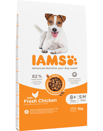 IAMS For Vitality Senior Small & Medium Breed Chicken 5 kg