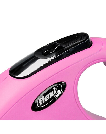 FLEXI Laisse New Classic S Corde 8m Rose