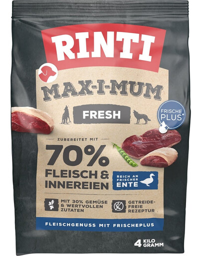 RINTI MAX-I-MUM Duck - viande de canard - 4 kg