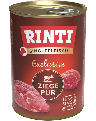 RINTI Singlefleisch Exclusive Goat Pure aliment monoprotéique avec viande de chèvre 400 g