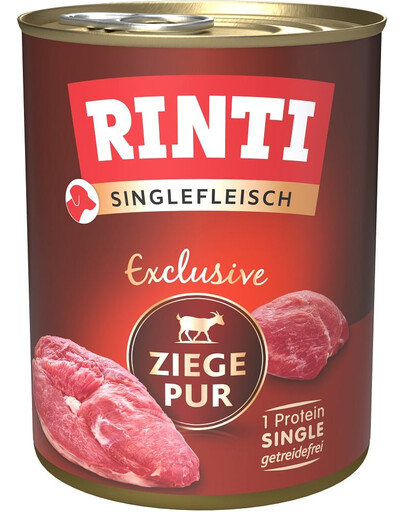 RINTI Singlefleisch Exclusive Goat Pure aliment monoprotéique avec viande de chèvre 800 g