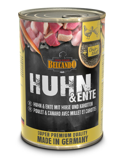BELCANDO Pâtée de poulet, canard, millet et carottes 400 g