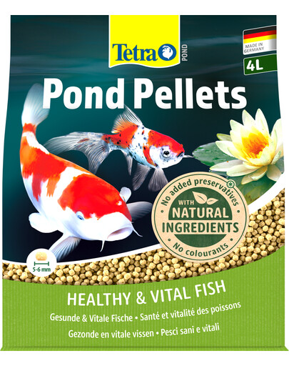 TETRA Pond Pellets - nourriture de base en granulés pour poissons de bassin - 4 L
