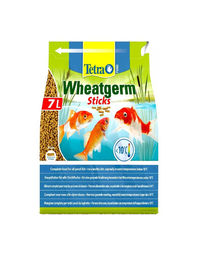 TETRA Pond Wheatgerm Sticks - nourriture principale flottante lorsque les températures de l'eau sont fraîches - 7 L