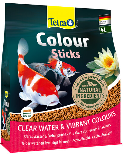TETRA Pond Colour Sticks – Granulés pour améliorer la couleur des poissons de bassin - 4 L
