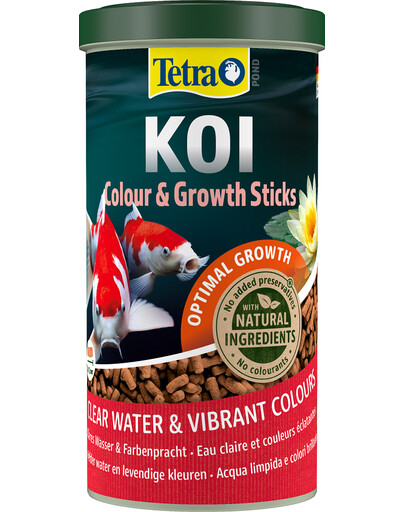 TETRA Pond KOI Colour&Growth Sticks - Sticks pour carpe koi plus grande ou pour l'hivernage - 1 L
