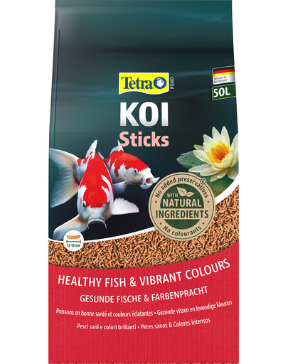 TETRA Pond KOI Sticks - Nourriture pour renforcer les couleurs des carpes koi - 50 L